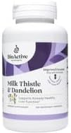 BIOACTIVE NUTRIENTS Supplement - Milk Thistle Extract &amp Dandelion Root - Daily Support Supplements - 100 Vegetable Capsules