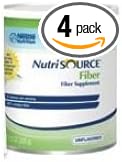 Nestle Nutrisource Soluable Fiber Powder 7.2 Ounce Canister - 4 per case.
