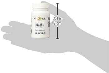 D3-50 50000iu - Bio-Tech Pharmacal - 100 Capsules - Pack of 2