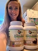 Skinny Jane Skinny Blend | Best Tasting Plant Based Protein Shake | Vegan Powder | Low Carbs Keto Friendly | Non GMO | No Soy Gluten Dairy and Egg Free | BCAAs (2 Pound Chocolate)