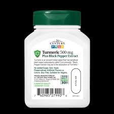 21st Century Turmeric Complex 500 mg - 60 Vegetarian Capsules Pack of 5