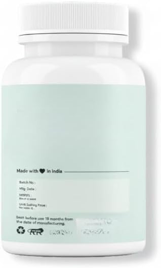 GHC Hair Biotin - 100% Vegan 60 Tablets (Pack of 1) | Promotes Healthy &amp Strong Hair Growth Powered with Keratin Amino Acids Grape Seed Extract &amp Other Natural Supplements
