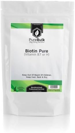 Pure Biotin Powder - Non-GMO (10 Grams)