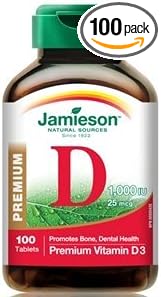 Jamieson Laboratories Vitamin D 1000 IU-100 Tablets Brand