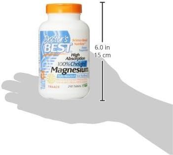 Doctor's Best High Absorption Magnesium (100 Mg Elemental) - 240 ct (Pack of 3)
