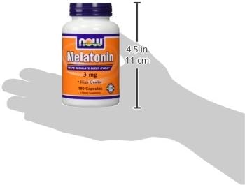 (2 X 180 ct) NOW Food Melatonin 3 mg 360 Capsules(180 Pack of 2)