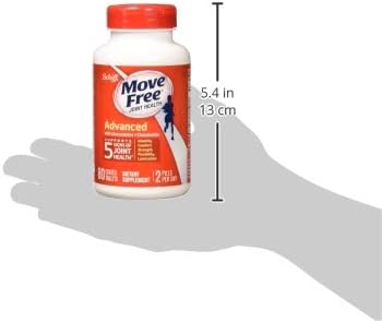 Move Free Triple Strength Glucosamine Chondroitin and Hyaluronic Acid Joint Supplement 80 Count
