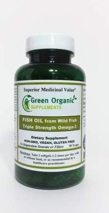 Purified Triple Strength Omega 3 Fish Oil Made with Wild Fish Like Sardines 90 Softgel 1000 mg DHA 350 mg Formulated to Serve a High Concentration of DHA and EPA Per Softgel