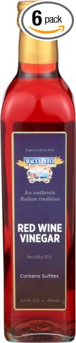 Racconto Red Wine Vinegar 17 oz (Pack of 6)