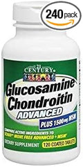 21St Century Glucosamine Chondroitin Advanced with Msm - 120 Tablets (Pack of 4)