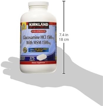 Kirkland Signature Glucosamine with MSM 375 Tablets (2 Pack)
