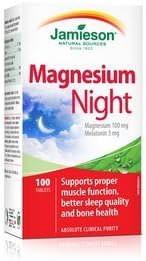 Jamieson Magnesium Night 100 tabs Y