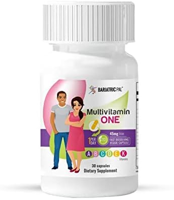 BariatricPal Duodenal Switch Complete 30-Day Supply Vitamin Pack (Capsule with 45mg Iron Calcium Citrate Soft Chews with Probiotics - Strawberry Twist)