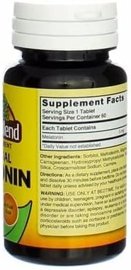 Melatonin 5 mg Sublingual Tablets 60 CT (PACK OF 2)