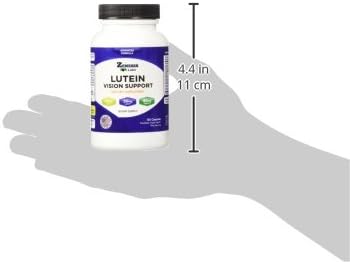 Zenesis Labs Lutein Vision Support - Essential Eye Vitamin - with Bilberry Beta-Carotene Zinc Grapeseed &amp Other Minerals - 120 Capsules - 60 Day Supply