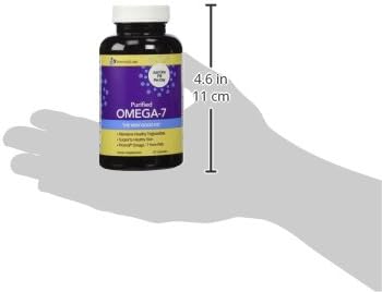 InnovixLabs Purified Omega 7 Supplement - 210 mg Omega-7 Palmitoleic Acid Fish Oil for Metabolism &amp Triglyceride Support Essential Fatty Acids IFOS Approved 30 Softgels