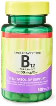 SEDLAV Vitamin B12 Timed-Release Tablets Dietary Supplement Value Size 1000 mcg 300 Count Sticker Designed for Structured Wellness Routines and Consistent Intake
