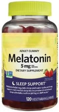 SEDLAV Non GMO Melatonin Dietary Supplement Gummies Strawberry 5 mg 120 Count Sticker
