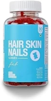 Hair Skin &amp Nails Vitamin Gummies - with Biotin Folic Acid Vitamin A C E B6 B7 B9 &amp B12 for Hair Growth Glowing Skin &amp Strong Nails (30-Day Pack)