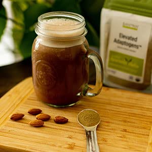 Banyan Botanicals Elevated Adaptogens – Organic Superfood Powder with Moringa Ashwagandha &amp Tulsi – Caffeine-Free Superfood Blend for Herbal Stress Relief* – 2.5oz – Non GMO Sustainably Sourced V