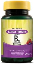 SEDLAV Vitamin B12 Metabolism Support Fast Dissolve Tablets Mixed Berry 5000 mcg 45 Count Sticker 45 Count Sublingual Tablets Designed for Structured Metabolism Support Intake