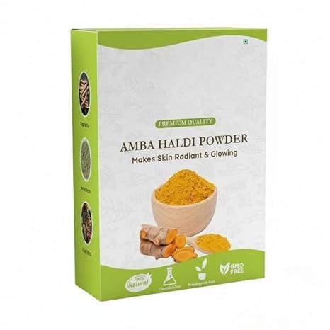 SS Kasturi Haldi Powder For Face Beauty Amba Haldi Powder | Natural &amp Pure Organic Amba Haldi Powderfor Skin Glowing Turmeric Powder -100 gm