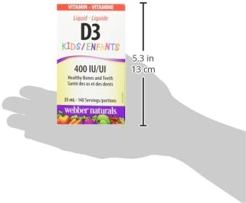 Webber Naturals Vitamin D3 Kids 400iu 35mL