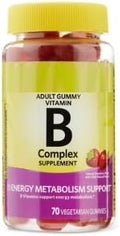 SEDLAV Vitamin B Complex Vegetarian Gummies Strawberry Flavor 70 Count Sticker Strawberry Flavor Gummy Supplement with Multiple B Vitamins