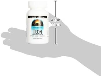 Source Naturals Iron Chelate 25mg 250 Tablets (Pack of 12)