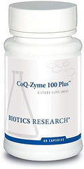 BIOTICS RESEARCH Coq Zyme 100 Plus 100 mg Emulsified Co Q10 High Absorption Added B-Complex Vitamins Heart Health Healthy Energy Levels 60 Capsules