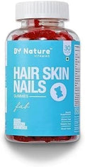 Hair Skin &amp Nails Vitamin Gummies - with Biotin Folic Acid Vitamin A C E B6 B7 B9 &amp B12 for Hair Growth Glowing Skin &amp Strong Nails (30-Day Pack)