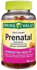 SEDLAV Prenatal Multivitamin Gummies with DHA and Folic Acid 90 Count + Sticker Chewable Supplement Designed for Pregnant and Nursing Women