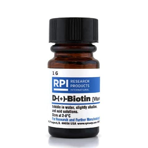 Research Products International D-(+)-Biotin [Vitamin H] 1 Gram - RPI