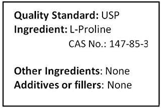 Pure L-Proline Powder a Collagen Component (500 Grams (1.1 lb))