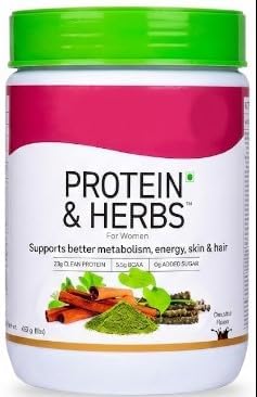 Prakruthi Women’s Herbal Protein Powder – Chocolate | 16 Servings | Zero Added Sugar
