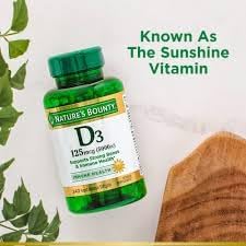 Nature's Bounty D3-5000 IU Softgels Maximum Strength - 240 ct Pack of 2