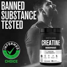 Creatine Monohydrate Micronized Powder 500G 5000mg Per Serv (5g) - 85 Servings 14.9 Oz
