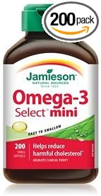 Jamieson Omega-3 Select™ Mini 300 mg 200 Small softgels