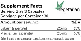 Karuna - Cal/Mag Aspartate 1:1 90 Caps [Health and Beauty]