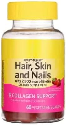 SEDLAV Non-GMO Biotin Vegetarian Gummies 2500mcg Strawberry Flavor 60 Count + Sticker Vegetarian Formula Designed for Daily Intake Within Hair Skin and Nail Wellness Routines