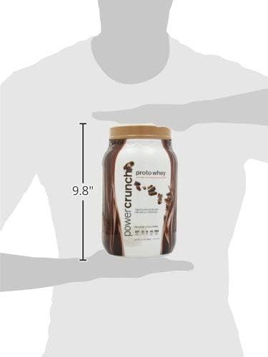 Power Crunch Whey Protein Powder With Amino Acids Protein Shakes with Delicious Taste Double Chocolate 2.1 LB