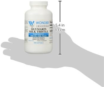 Wonder Labs Silymarin Milk Thistle Supports Healthy Liver Detox - 250 Capsules