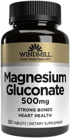 Special Pack of 6 Windmill Magnesium GLUCONATE 500MG 90 Tablets