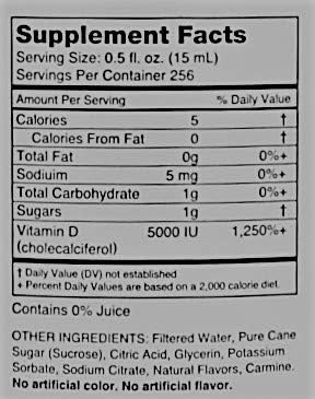 1st Step for Energy Liquid Vitamin D3 Mixed Berry 1 Gallon