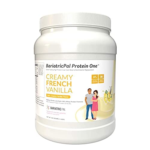 Protein ONE Complete Meal Replacement with Multivitamin Calcium &amp Iron by BariatricPal - Creamy French Vanilla (15 Serving Tub)