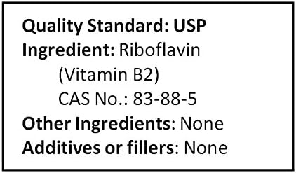 Vitamin B2 Riboflavin Pure Powder Energy (227 Grams (8.0 oz))