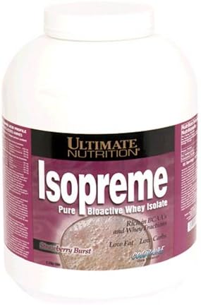 Ultimate Nutrition Isopreme Pure Bioactive Whey Isolate Strawberry Burst 80 Ounces
