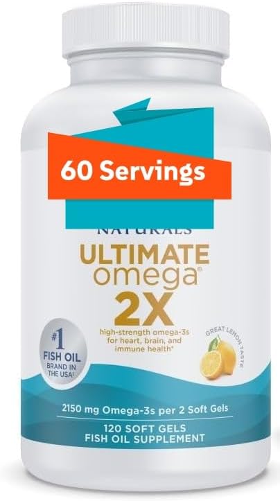 Ultimate 𝑶𝒎𝒆𝒈𝒂 2𝑿 𝑭𝒊𝒔𝒉 𝑶𝒊𝒍 𝒘𝒊𝒕𝒉 𝑴𝒂𝒙𝒊𝒎𝒖𝒎 𝑬𝑷𝑨 𝑫𝑯𝑨 - 120𝒄𝒕 - 2150 mg 𝑶𝒎𝒆𝒈𝒂-3