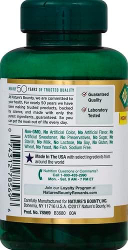 Nature's Bounty Activated Charcoal 260 mg 100 Capsules Dietary Supplement to Support a Healthy Lifestyle (Pack of 3)