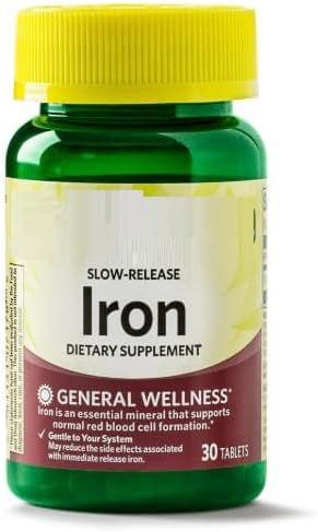 SEDLAV Slow Release Iron General Wellness Dietary Supplement Tablets 45 mg 30 Count Sticker